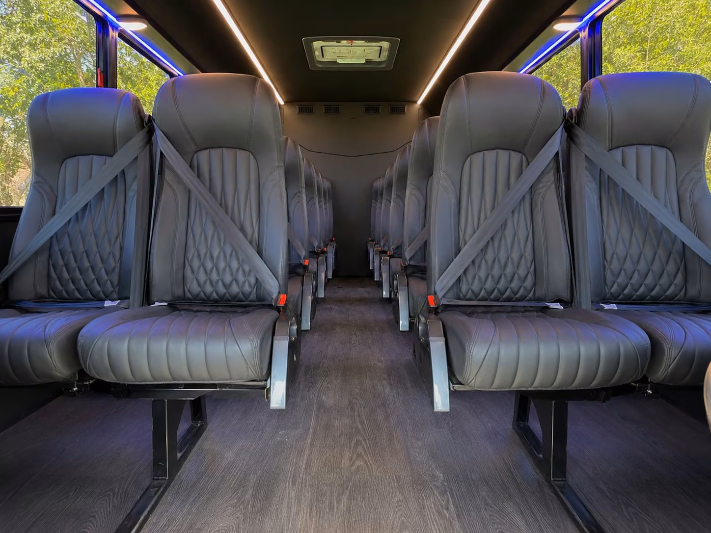 18 passenger minibus interior