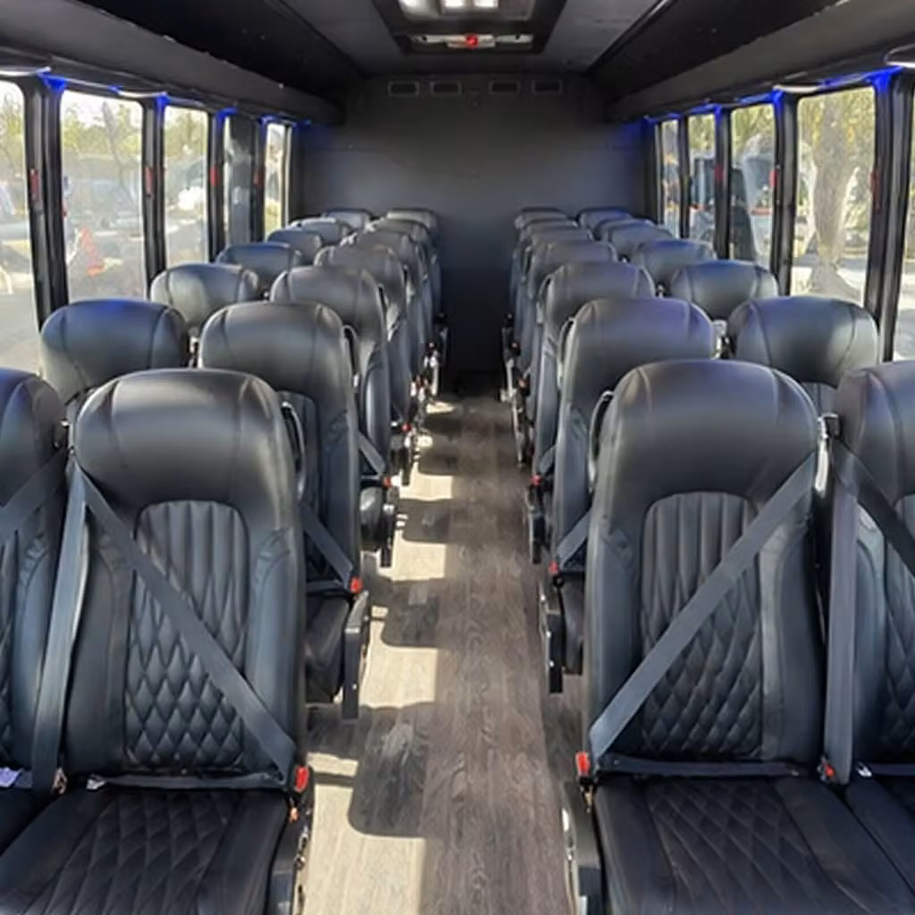 25 passenger minibus inside