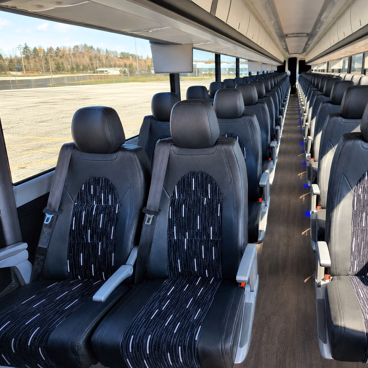 tuscaloosa charter bus interior